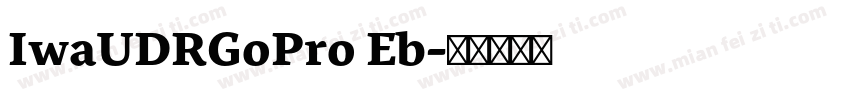 IwaUDRGoPro Eb字体转换